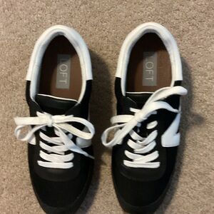 LOFT Monochrome Lace-Up Sneakers